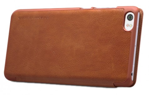Чехол книжка Nillkin Qin Series Brown для смартфонов Xiaomi Mi Note